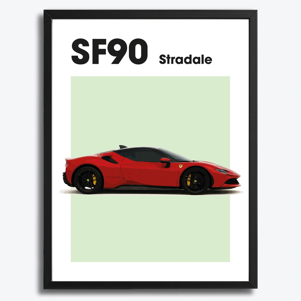 Ferrari SF90 Auto Poster