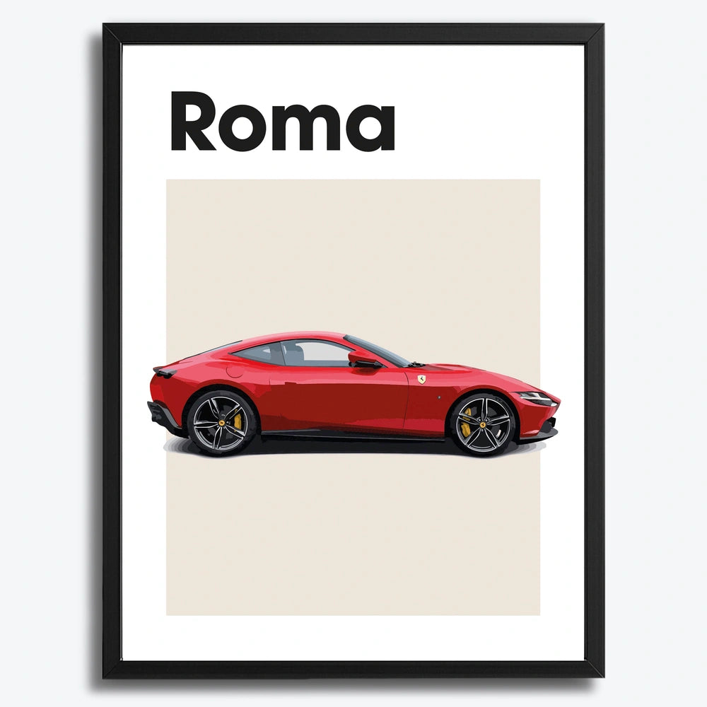 Ferrari Roma Auto Poster