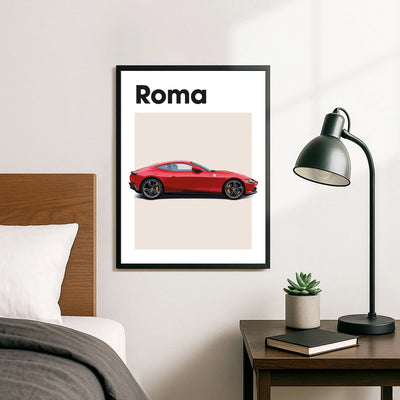 Ferrari Roma Auto Poster