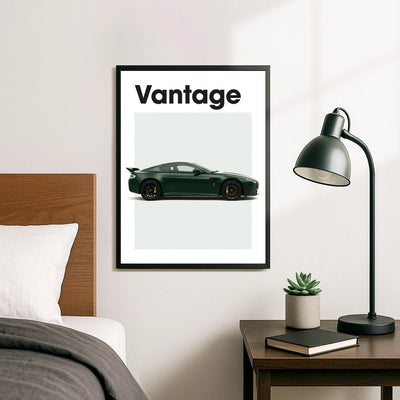 Aston Martin Vantage Car Poster