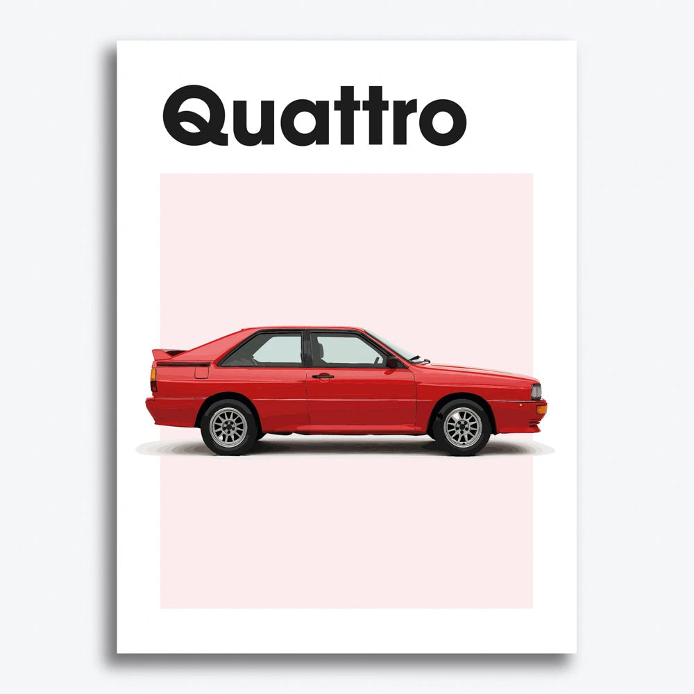 Audi Quattro Auto Poster