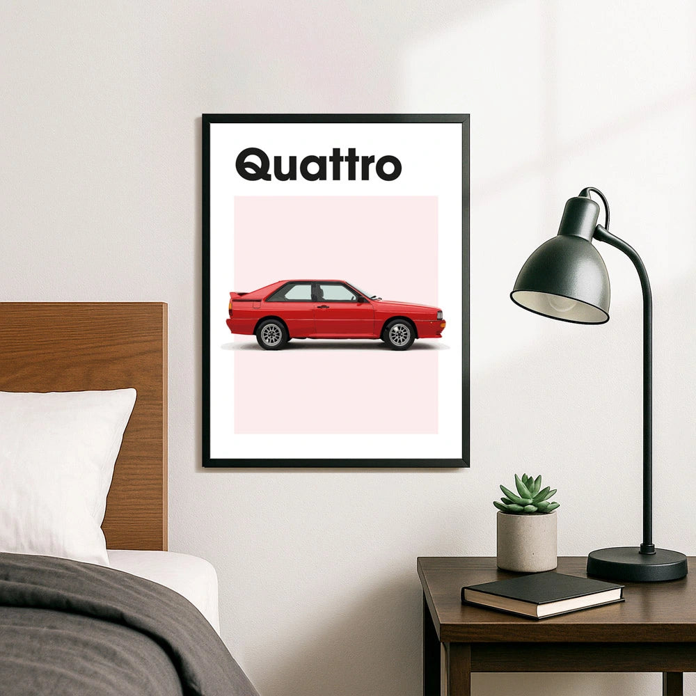 Audi Quattro Auto Poster
