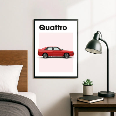 Audi Quattro Auto Poster