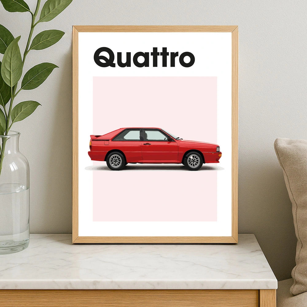 Audi Quattro Auto Poster