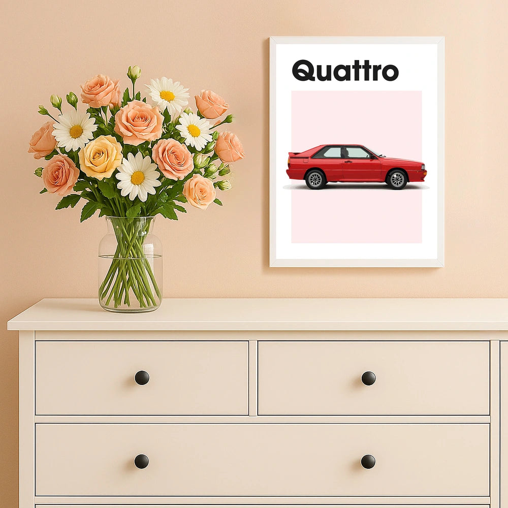 Audi Quattro Auto Poster