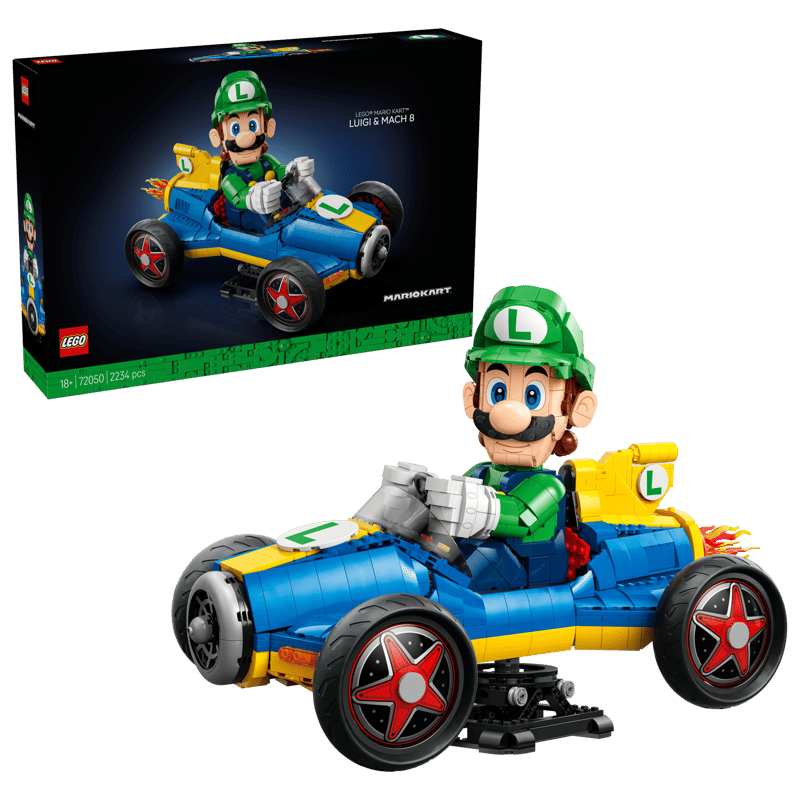 LEGO Mario Kart™: Luigi en de Mach 8 – racen in LEGO stijl