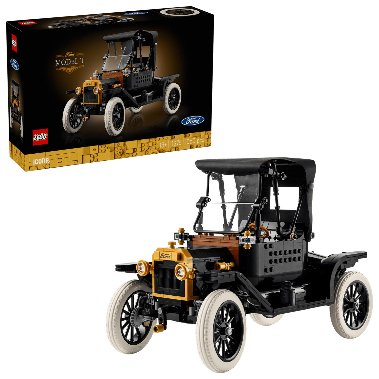 LEGO Icon Ford Model T: een klassieker uit de jaren 1910 in bouwvorm
