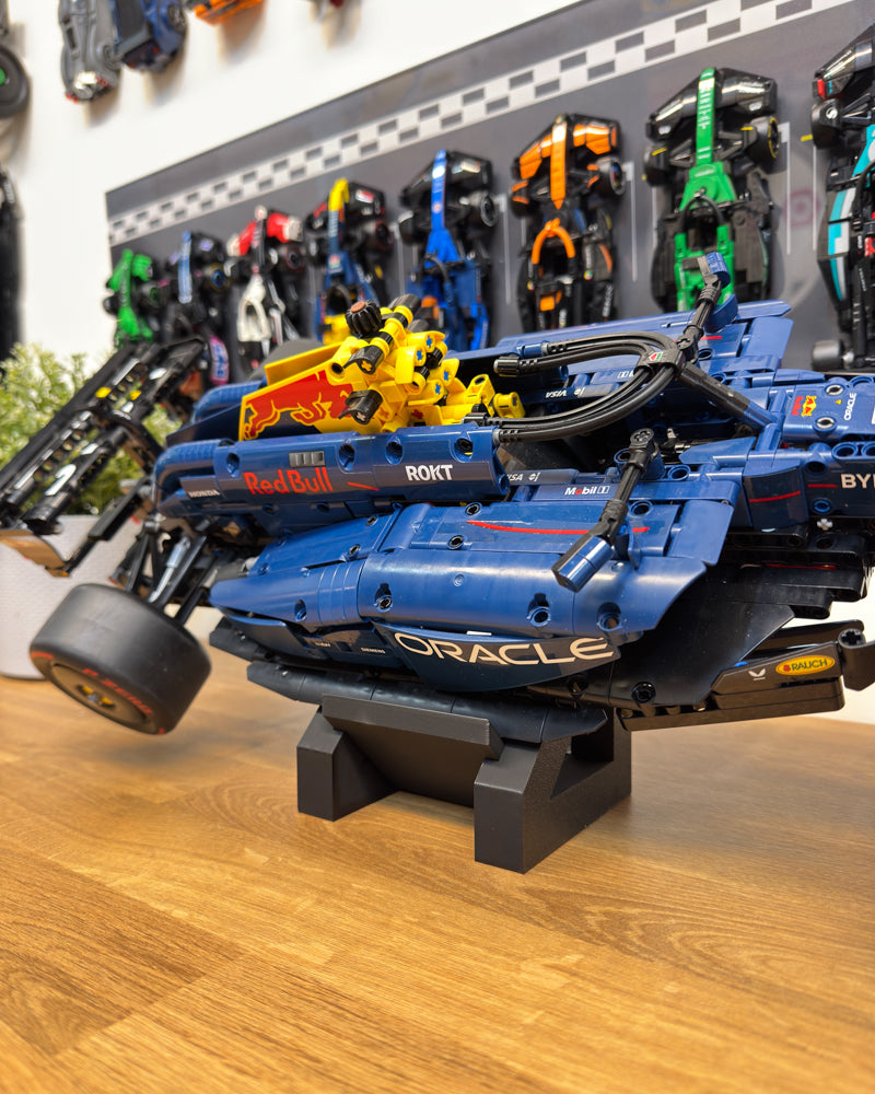 De stand voor LEGO F1 Red Bull: een display dat past bij de kampioensauto