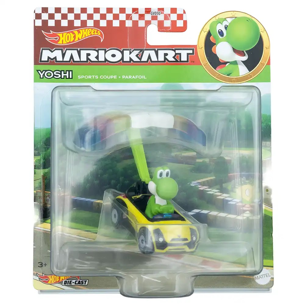 Hot Wheels Yoshi Sports Coupe + Parafoil