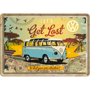 Metalen postkaart VW Let's Get Lost | Nostalgic-Art