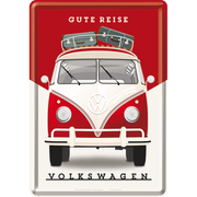 Metallpostkarte Volkswagen Gute Reise | Nostalgic-Art