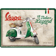 Metallpostkarte Vespa Italian Legend | Nostalgic-Art