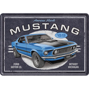 Blechpostkarte Ford Mustang 1969 | Nostalgic-Art