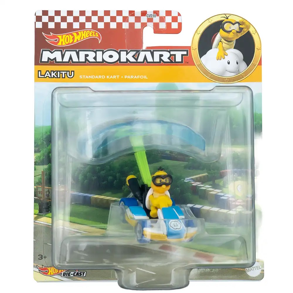 Hot Wheels Lakitu Standard Kart + Parafoil