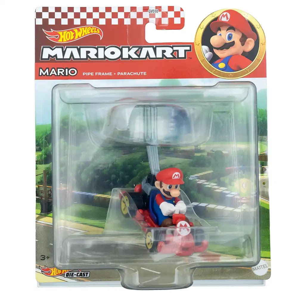 Hot Wheels Mario Pipe Frame + Parachute