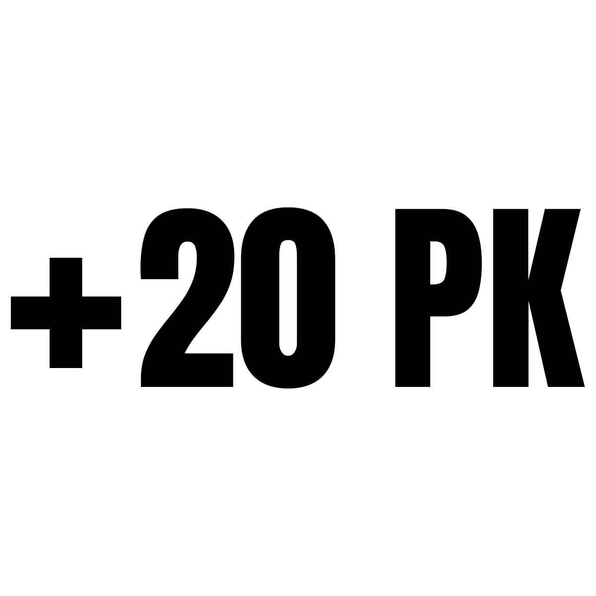 +20 PK Sticker Auto