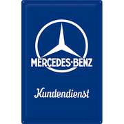 Metalen wandbord Mercedes-Benz Kundendienst 40x60 | Nostalgic-Art