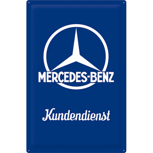 Metalen wandbord Mercedes-Benz Kundendienst 40x60 | Nostalgic-Art