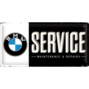 Metalen wandbord BMW Service 25x50 | Nostalgic-Art