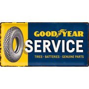 Metallschild Goodyear Service 25x50 | Nostalgic-Art