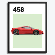 Ferrari 458 Auto Poster