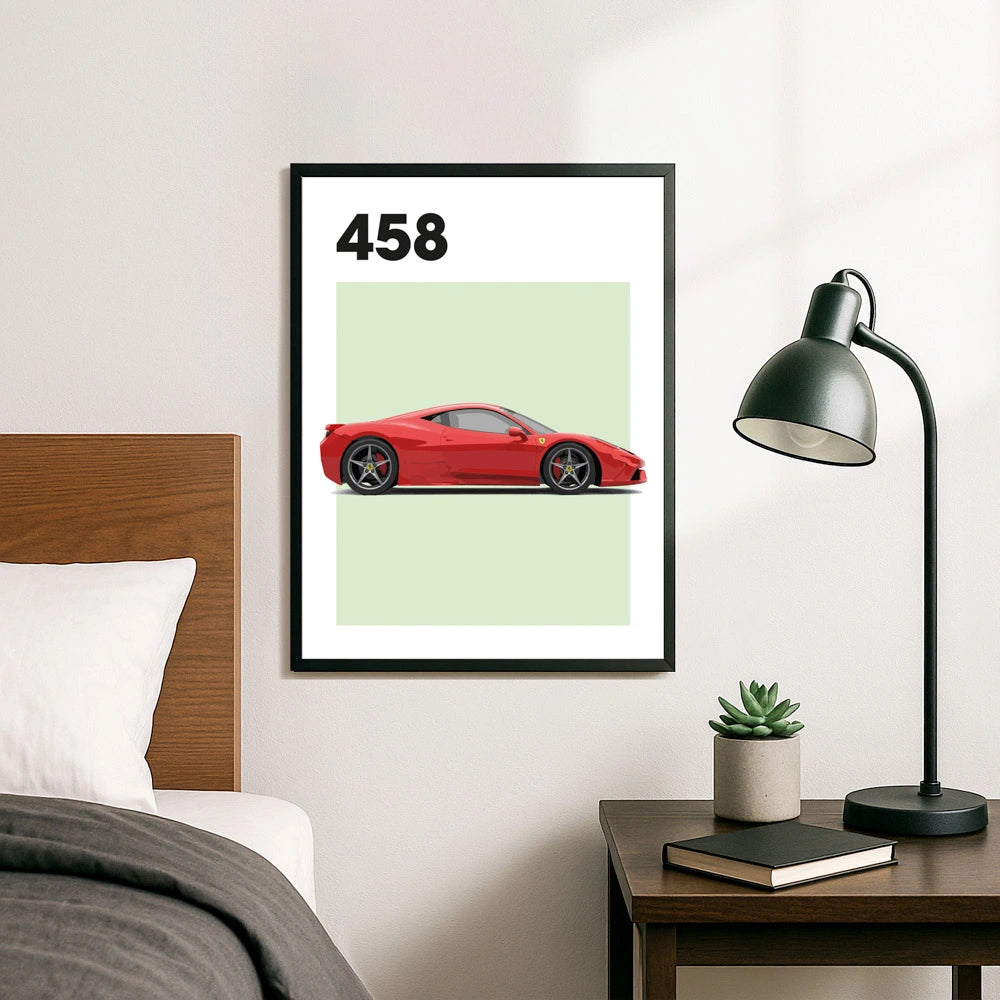 Ferrari 458 Auto Poster