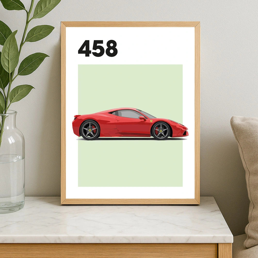 Ferrari 458 Auto Poster