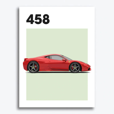Ferrari 458 Auto Poster