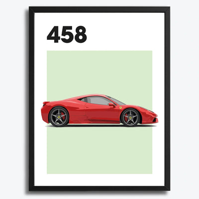 Ferrari 458 Auto Poster