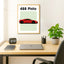 Ferrari Pista 488 Auto Poster