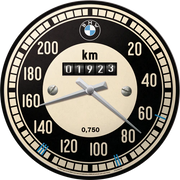 Wandklok BMW snelheidsmeter | Nostalgic-Art