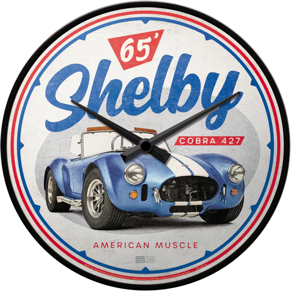 Wandklok Shelby Cobra 427 | Nostalgic-Art