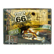 Metallwandschild Route 66 30x40cm | Nostalgic-Art