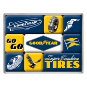 Magnetset Goodyear Super Fashion Tires | Nostalgic-Art
