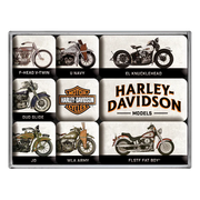 Magneetset Harley-Davidson motor modellen | Nostalgic-Art