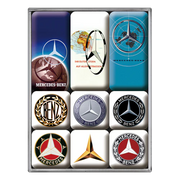 Magnet-Set Mercedes-Benz Logo Evolution | Nostalgic-Art