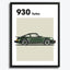 Porsche 930 Turbo Car Poster