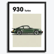 Porsche 930 Turbo Auto Poster