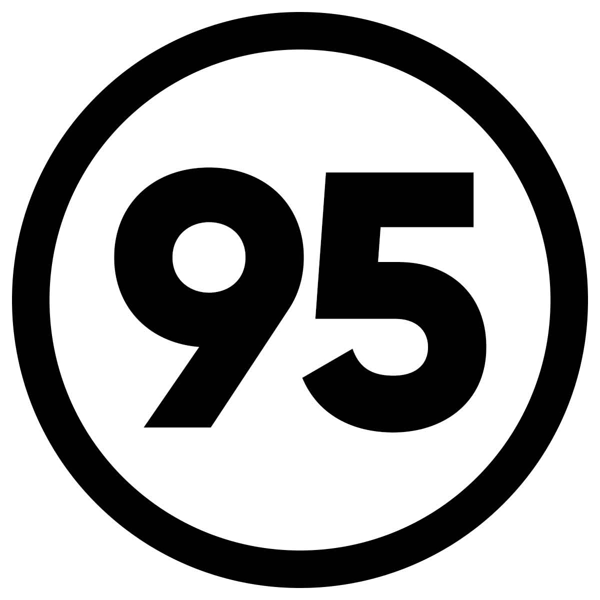 95 Sticker Auto 10 cm