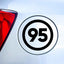 95 Sticker Auto 10 cm