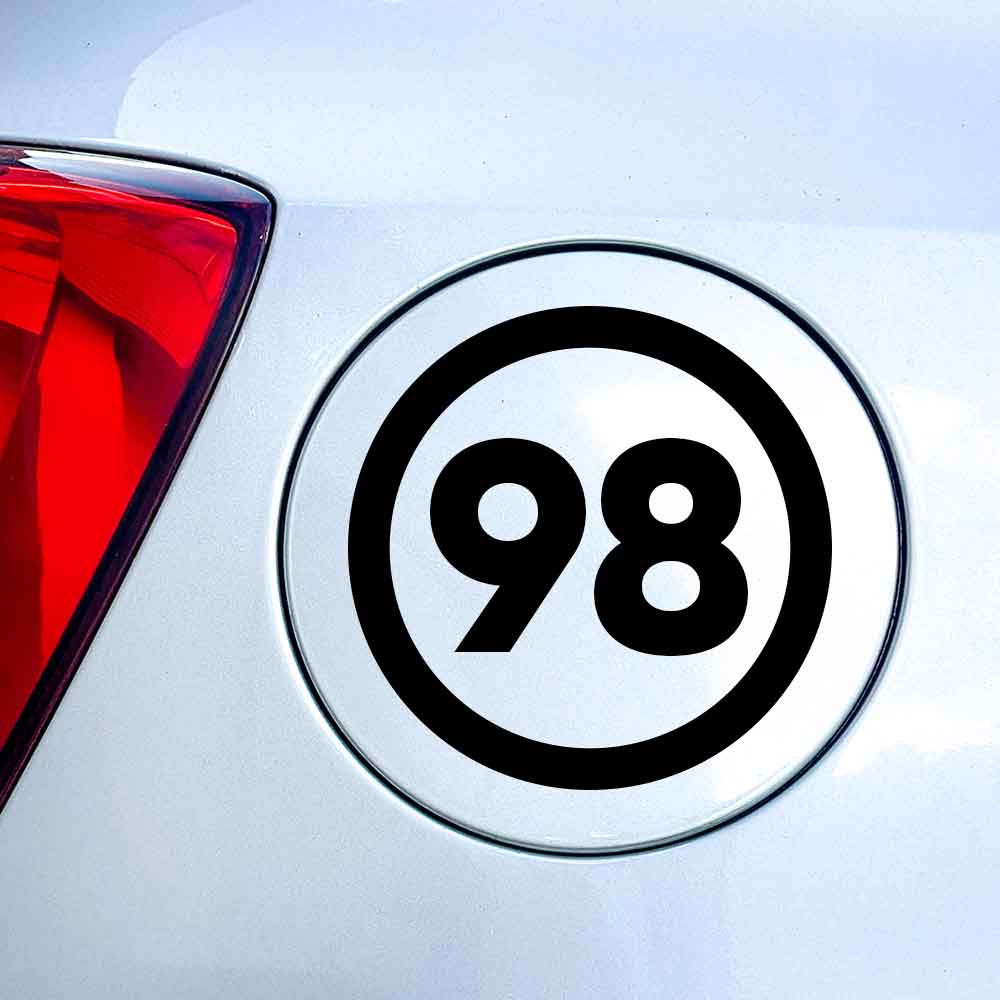 98 Sticker Auto 10 cm