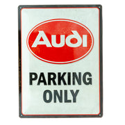 Metall-Wandschild Audi parking only 30x40 cm | Nostalgic-Art