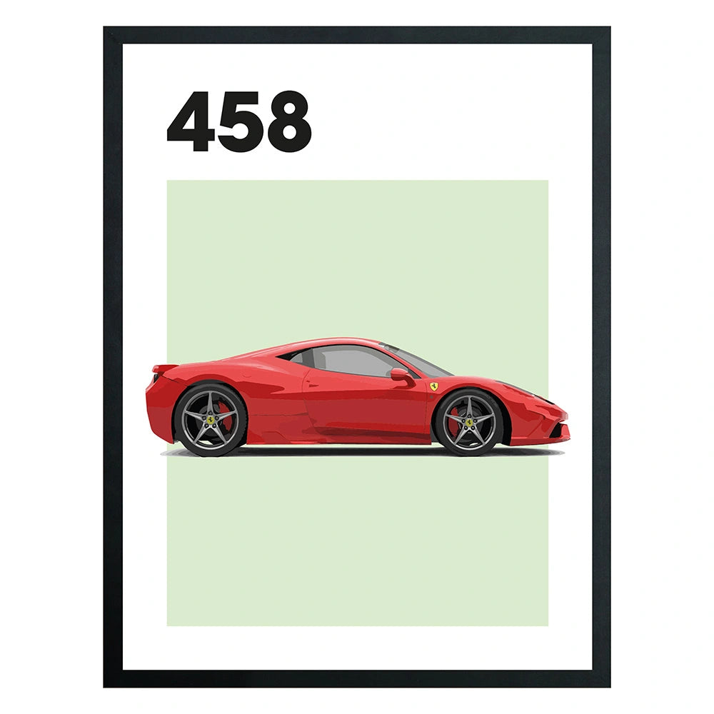 Ferrari 458 Auto Poster