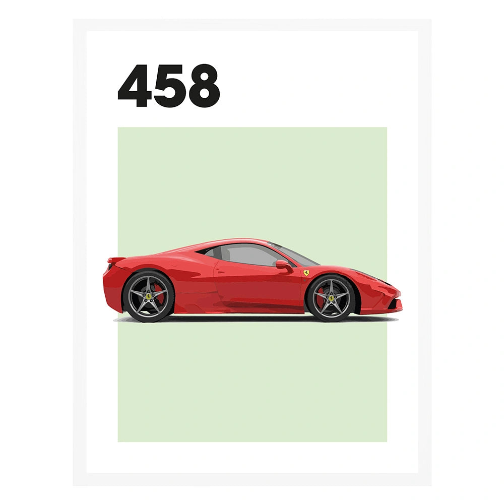 Ferrari 458 Auto Poster
