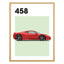 Ferrari 458 Auto Poster