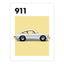 Porsche 911 Auto Poster