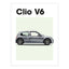 Renault Clio V6 Auto Poster