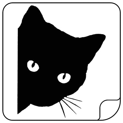 Peeking Cat Car Sticker