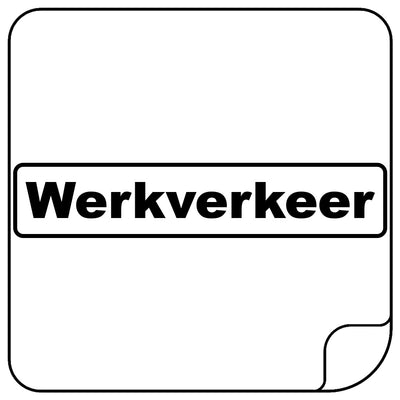 Werkverkeer Sticker