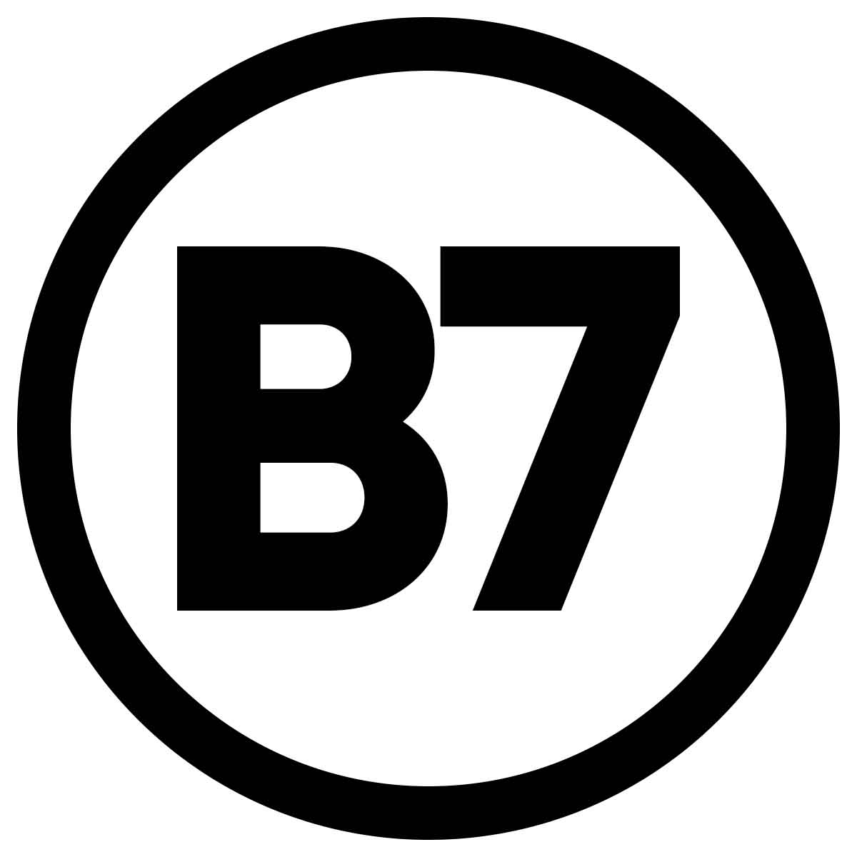 B7 Sticker Auto 10 cm